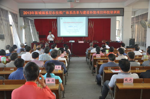 新城鎮農技推廣體系改革與建設補助項目科技培訓班 賦能現代農業，服務鄉村振興